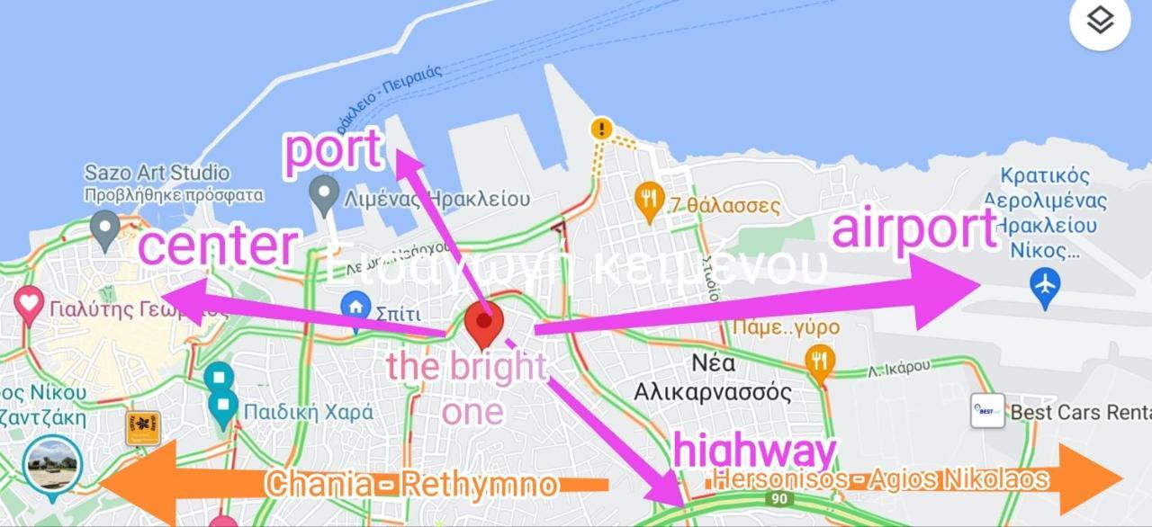 Apartament The Bright One Heraklion Zewnętrze zdjęcie